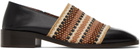 Wales Bonner Black Stacked Heel Loafers