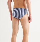 Orlebar Brown - Dachshund Striped Swim Briefs - Blue