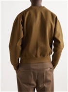 Lemaire - Cotton and Wool-Blend Jersey Sweatshirt - Brown