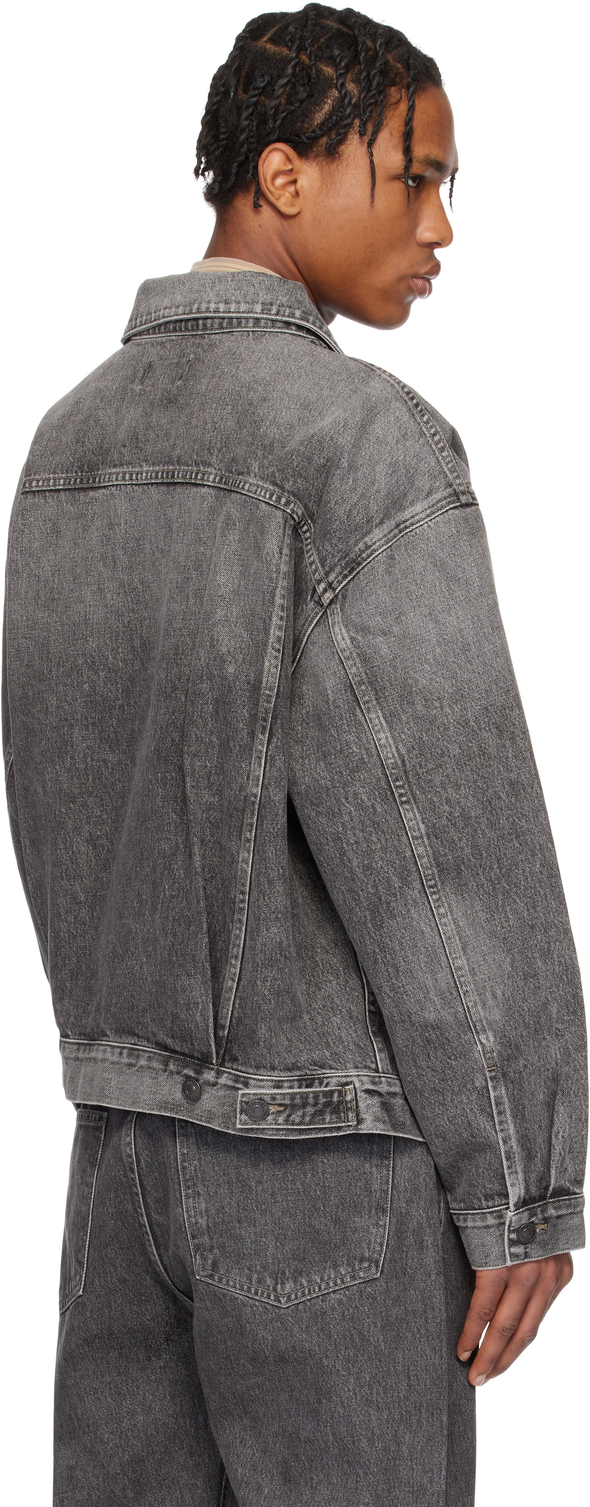 AGOLDE Gray Stephano Denim Jacket