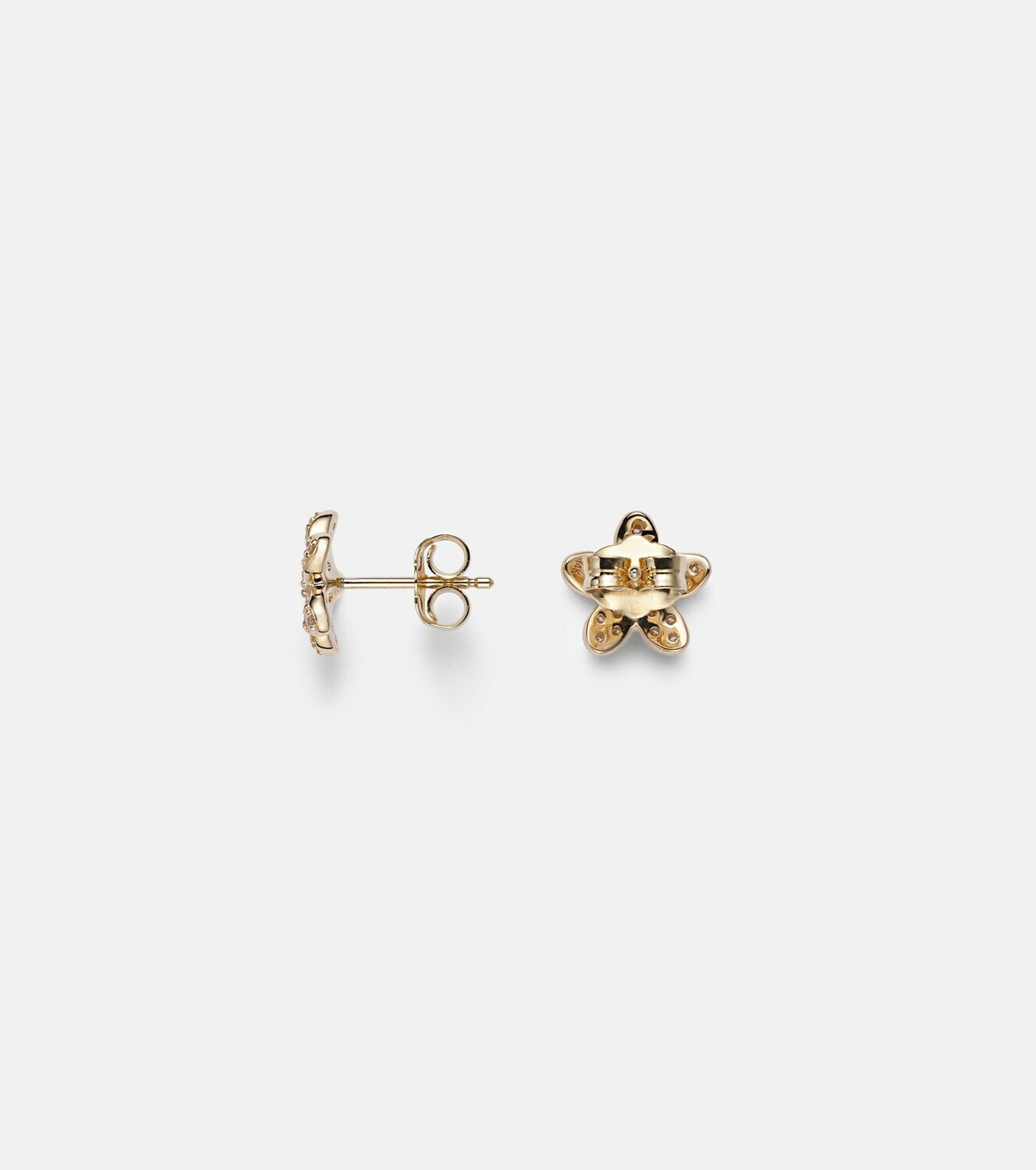 Sydney Evan 14kt gold earrings with diamonds