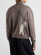 Enfants Riches Déprimés - Broken Rope Embroidered Merino Wool Turtleneck - Brown