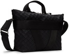 Bottega Veneta Black Rubber Buffer Messenger Bag