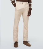 Brunello Cucinelli - Linen and cotton cargo pants