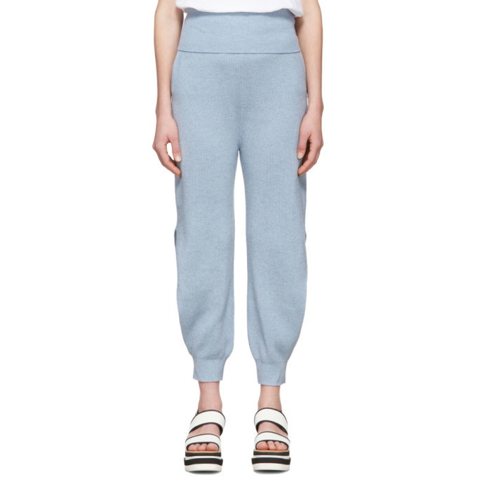 Photo: Stella McCartney Blue Cashmere Slashed Ankle Lounge Pants