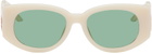 Casablanca Off-White 'The Memphis' Sunglasses
