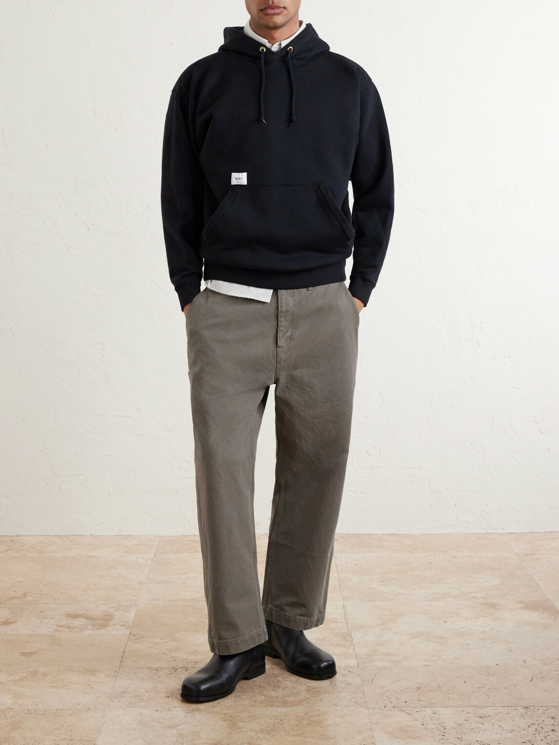 WTAPS - SIGN-YD Cotton-Jersey Hoodie - Black