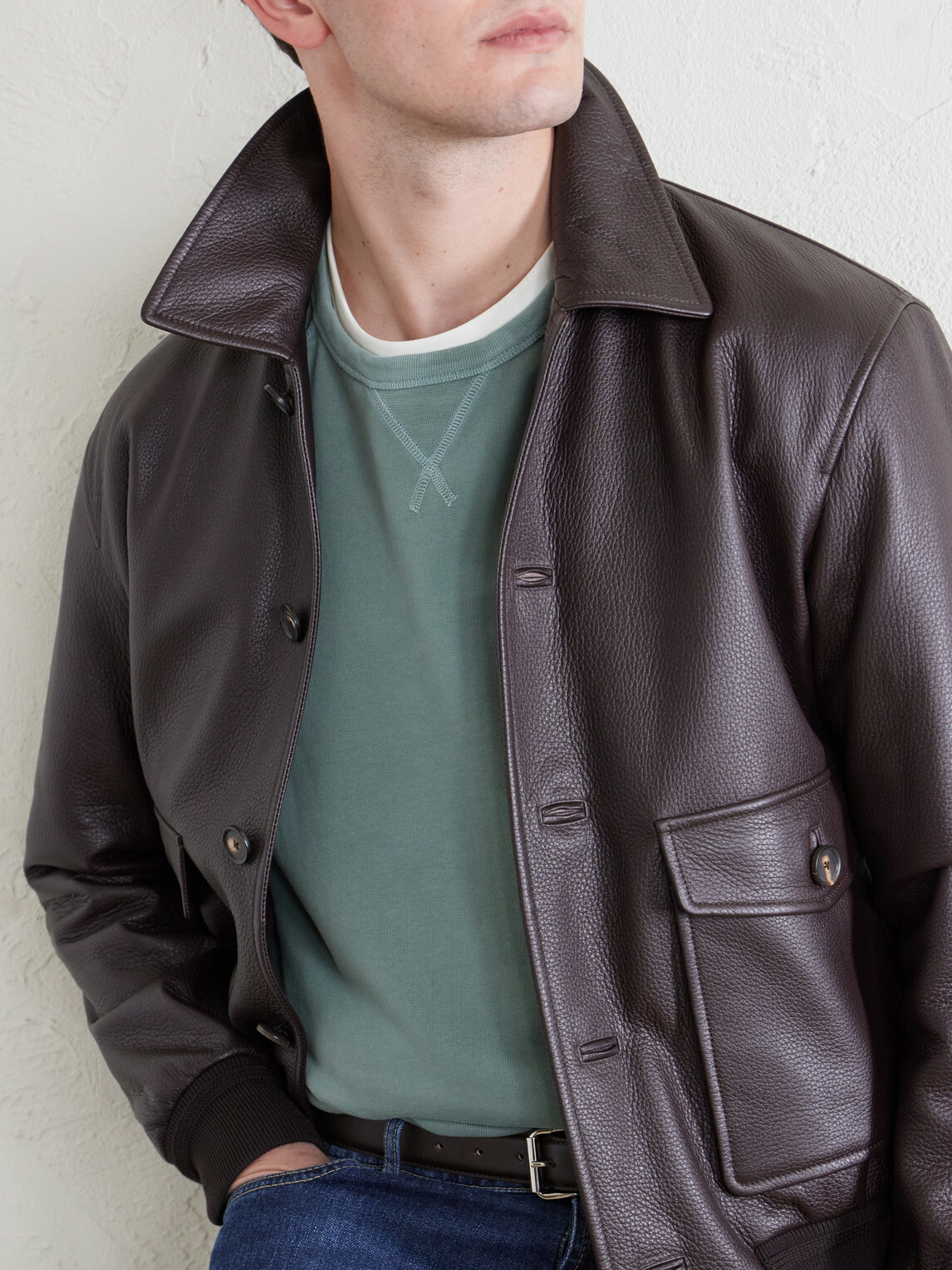 Hartford - Cotton-Jersey Sweatshirt - Green