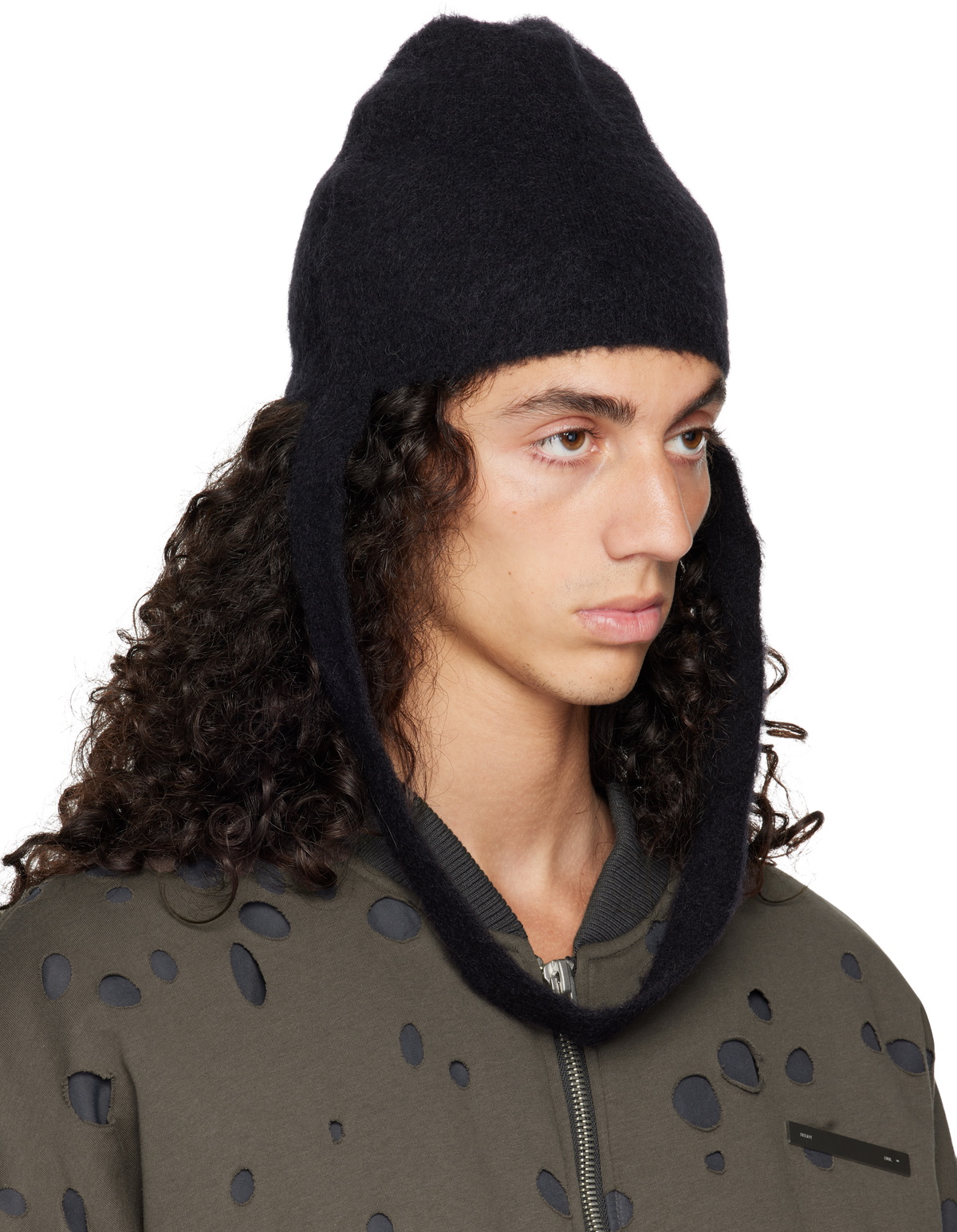 HELIOT EMIL Black Obelis Beanie Heliot Emil