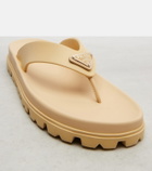 Prada Logo thong sandals
