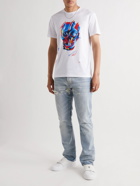 ALEXANDER MCQUEEN - Printed Cotton-Jersey T-Shirt - White