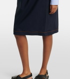 Plan C Cotton midi skirt