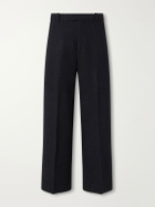 Jacquemus - Tempo Wide-Leg Wool-Blend Woven Trousers - Gray