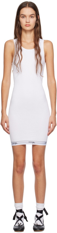 Photo: HommeGirls White Scoop Neck Minidress