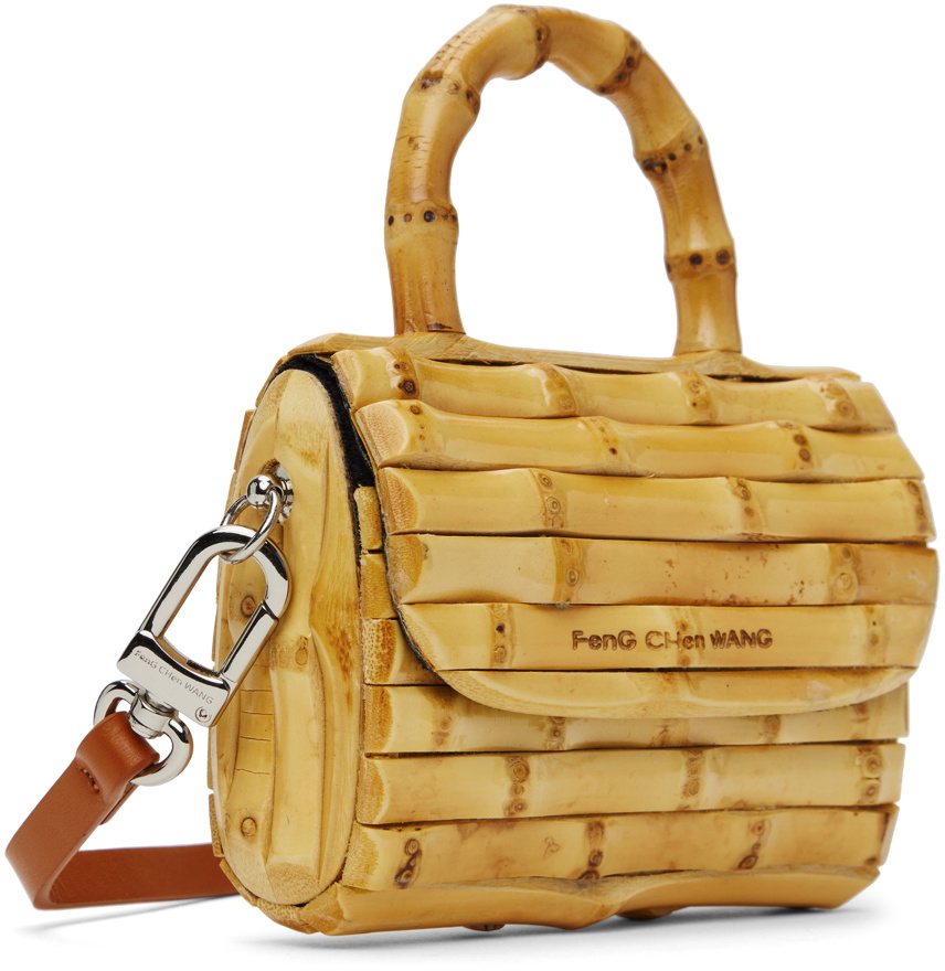 Feng Chen Wang Beige Raw Bamboo Roots Mini Bag Feng Chen Wang Feng Chen Wang Beige Raw Bamboo Roots Mini Bag Feng Chen Wang