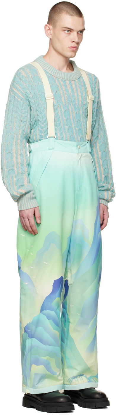 Chen Peng Green Ski Pants