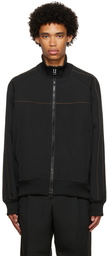 sacai Black Twill Zip-Up Jacket