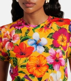 Dolce&Gabbana Floral cotton crop top