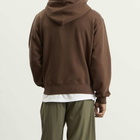 Gramicci Men's One Point Zip Hoodie in Brown