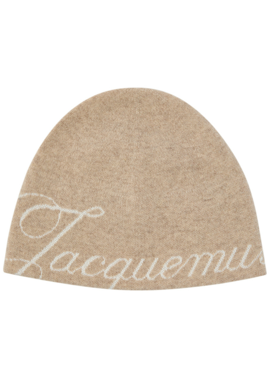 JACQUEMUS Gray La Casa 'La capuche Gros Grain' Beanie Jacquemus