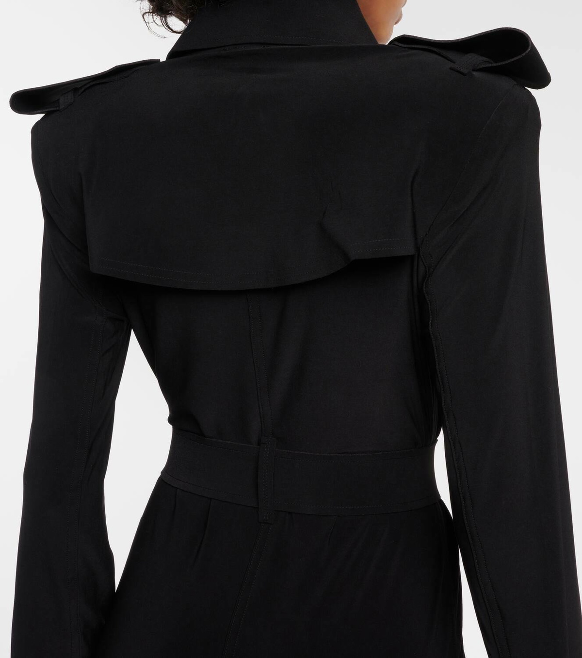 Norma Kamali Belted jersey jumpsuit Norma Kamali