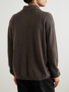 The Row - Franz Cashmere Polo Shirt - Brown