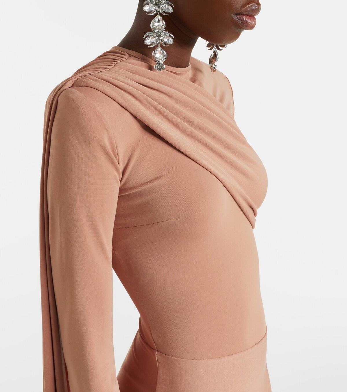 The New Arrivals Ilkyaz Ozel Draped gathered minidress