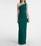 Roland Mouret One-shoulder wool and silk corset gown