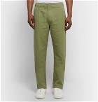 Armor Lux - Pleated Cotton Trousers - Green
