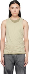 Diesel Beige T-Dred-Plain Tank Top