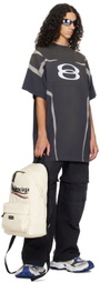 Balenciaga Gray Unity Sports Icon Biker T-Shirt