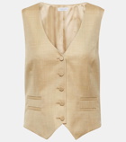 Gabriela Hearst Wool, silk and linen vest