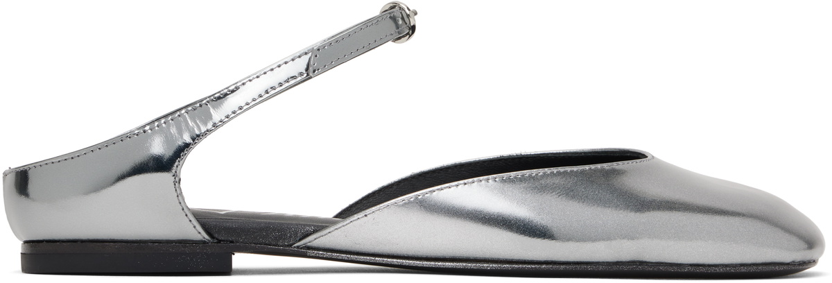 3.1 Phillip Lim Silver ID Mary Jane Ballerina Flats 3.1
