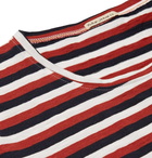 Nudie Jeans - Anders Striped Organic Cotton-Jersey T-Shirt - Red