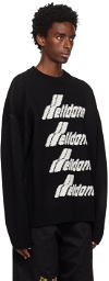 We11done Black Bouclé Sweater