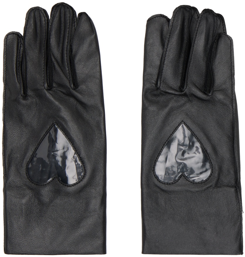 Photo: Acne Studios Black Paneled Gloves