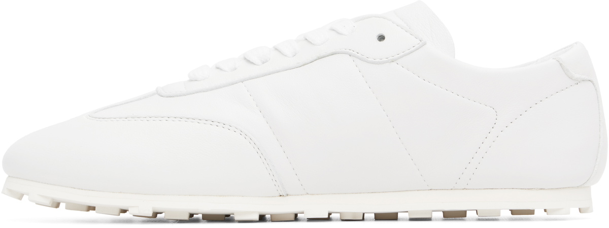 Marni White Nappa Leather Softy Soccer Sneakers