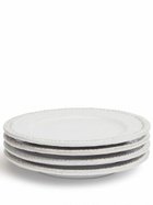 Soho Home White Hillcrest Stoneware Side Plate Set