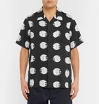 visvim - Camp-Collar Printed Silk and Cotton-Blend Shirt - Men - Black