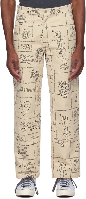Photo: Carne Bollente Beige 'The Sexytale' Trousers