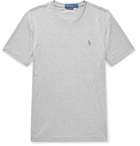 Polo Ralph Lauren - Slim-Fit Mélange Cotton-Jersey T-Shirt - Gray