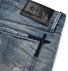 RtA - Skinny-Fit Distressed Denim Jeans - Mid denim