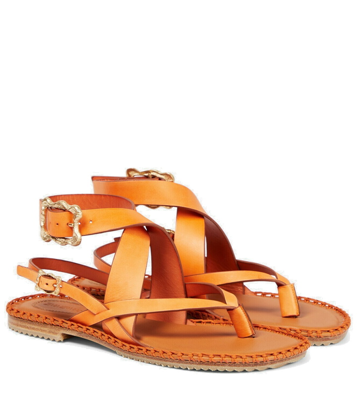 Photo: Zimmermann Leather thong sandals