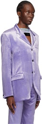 Marni Purple Single-Breasted Blazer