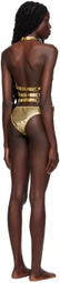 RoomSERVICE888 SSENSE Exclusive Gold Bikini