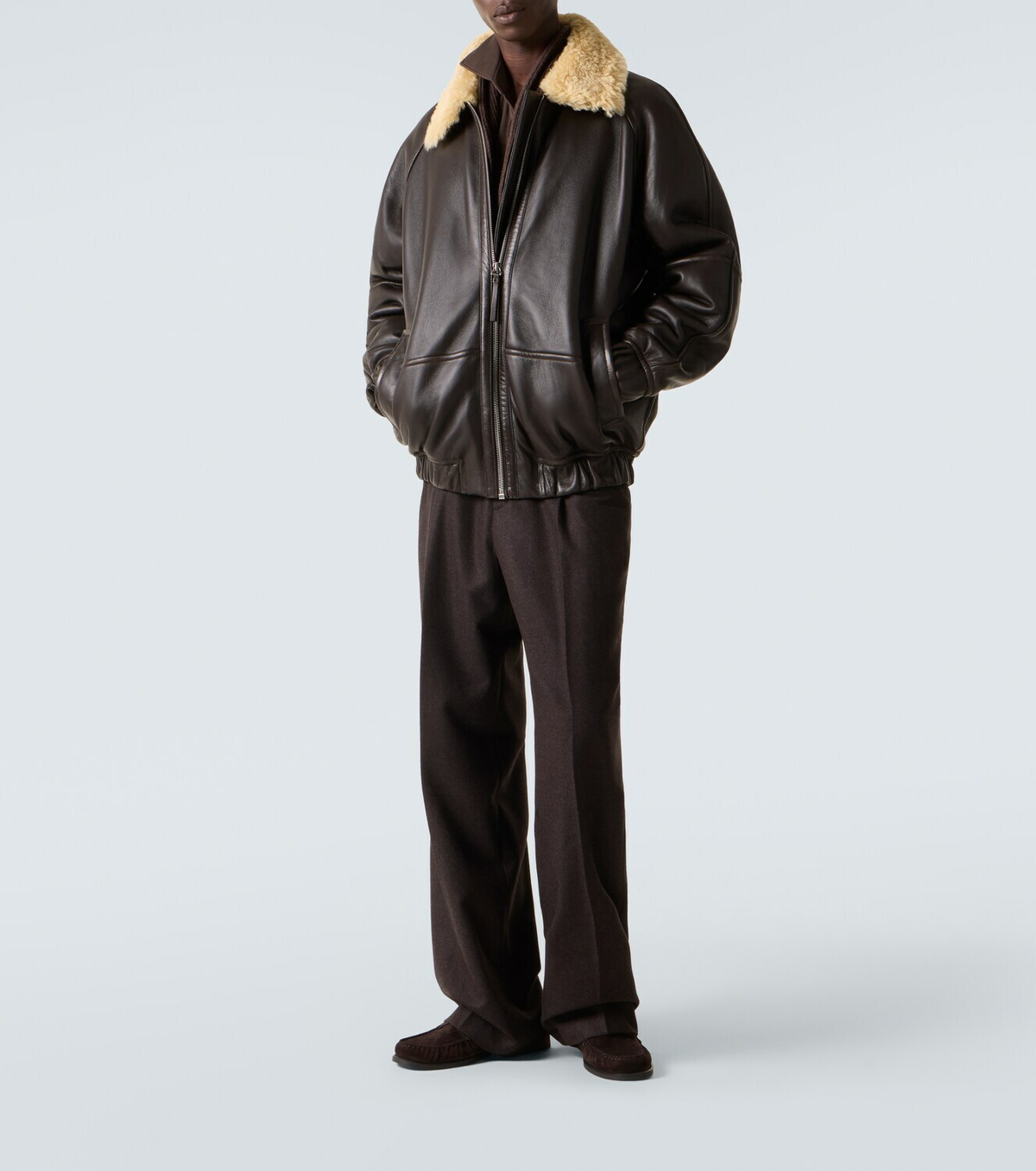Jacquemus Bombardier leather bomber jacket Jacquemus