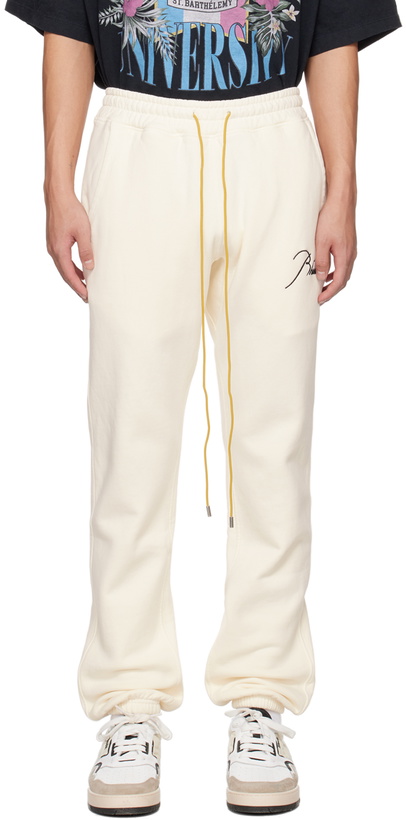 Photo: Rhude Off-White Classic Lounge Pants