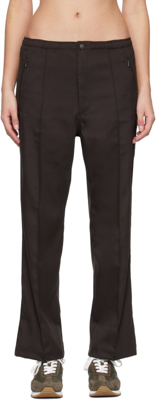 Photo: NEEDLES Brown Warm Up Lounge Pants