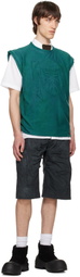 YAKU Gray Cocoon Shorts