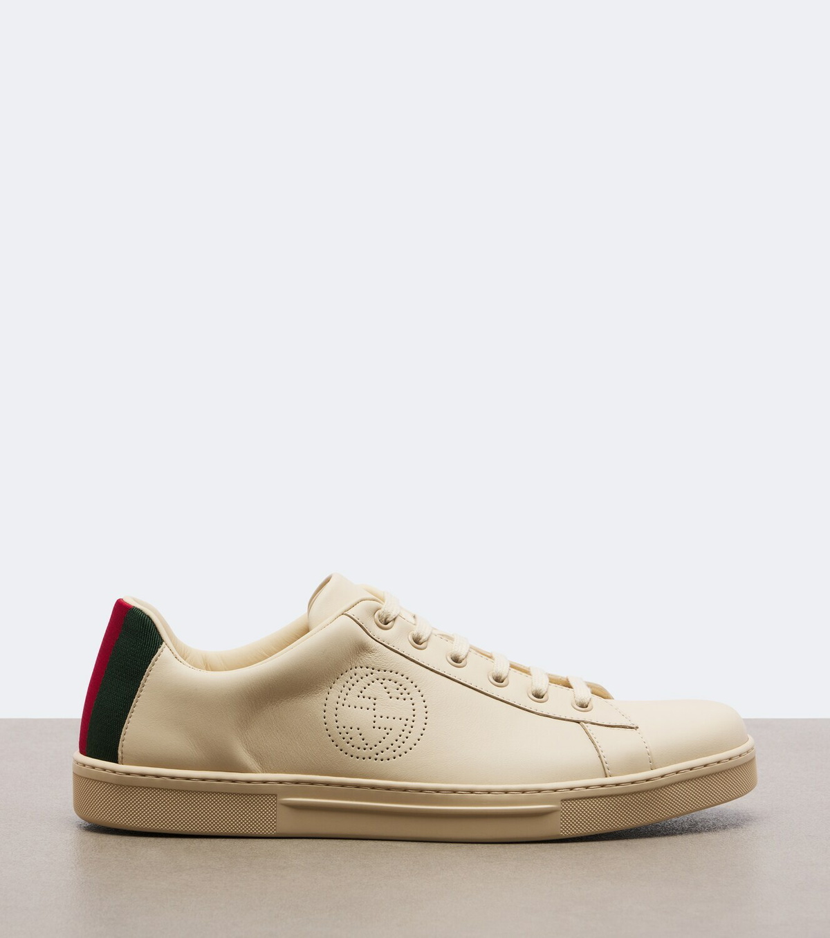 Gucci Ace Web Stripe leather sneakers
